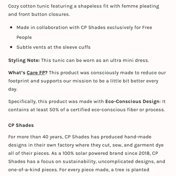 NEW Free People x CP Shades Yoko Tunic Peach Sunrise - Picture 12 of 16